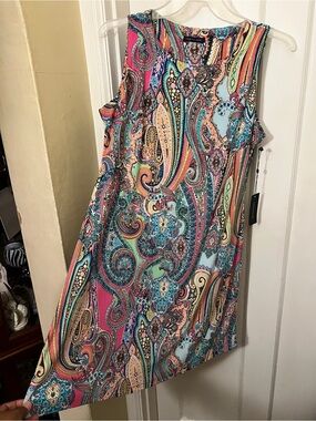 Tommy Hilfiger Multicolor Paisley Sleeveless Shift Dress